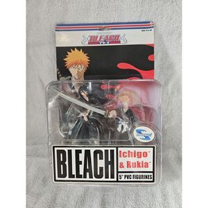 Toynami‎ Shonen Jump BLEACH Anime  Figurines Ichigo & Rukia 5" Pvc Figurines